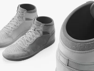  High Top Retro Sports Sneakers White 