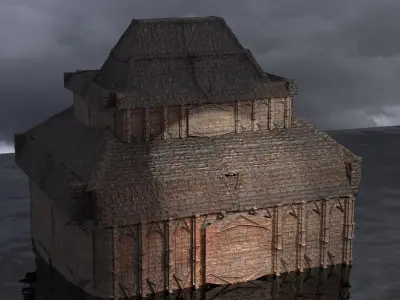Lizard Town Hall 4  3D model