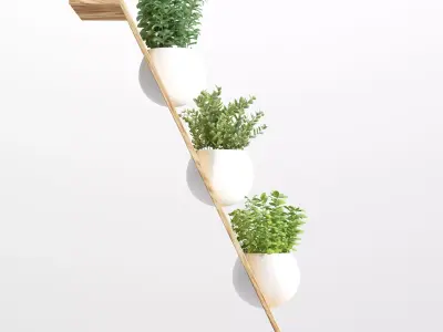 metal plant pot 3D model