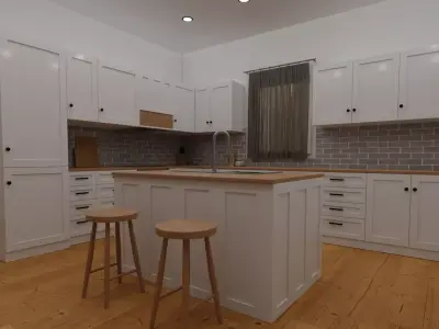 Modern kitchen Free 3D model