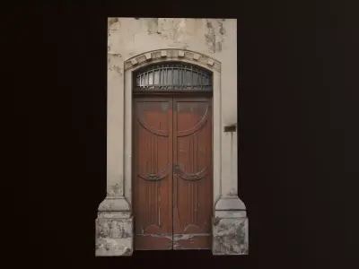 Medieval Door 2 PBR  Low-poly 3D model