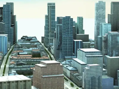 Small City 03 3D model