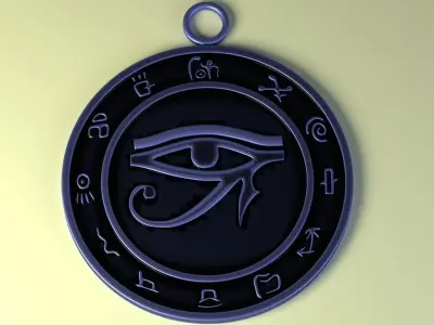 Talisman Eye of Ra  3D print model
