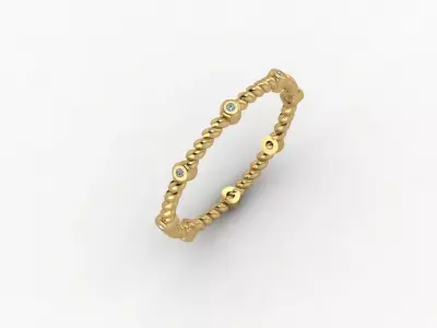 Ring - Gold - Silver 3D print model