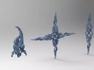 Dantes Purgatory ivy swarms 3D model