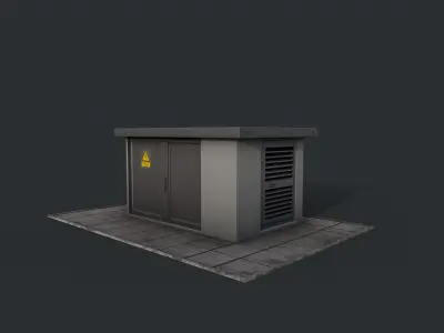 Street accessories - Trafo 1 - PBR lowpoly Low-poly 3D model