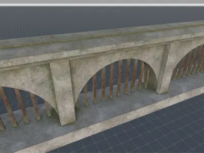 Ultimate Fence Package 2 Low-poly 3D model