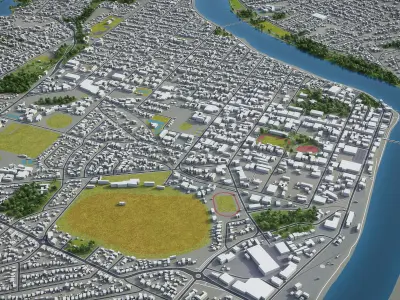 Whanganui  Low-poly 3D model