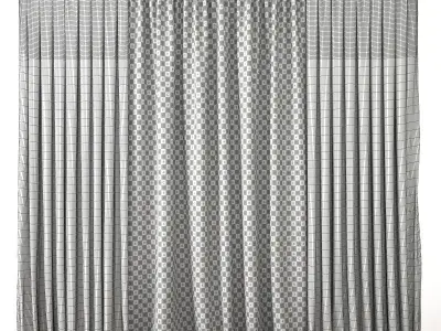 Curtain blackout curtains 3D model