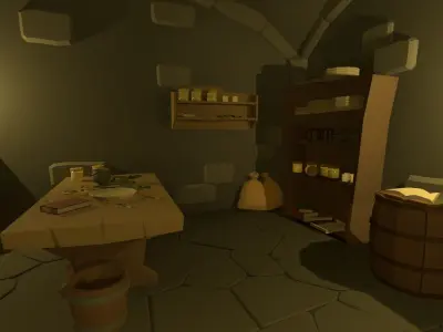 Ultimate Low Poly Dungeon Free low-poly 3D model
