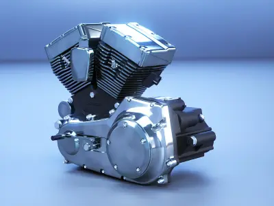  Air Cooled V-Twin motorcycle engines bundle 