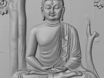 budha 3D model