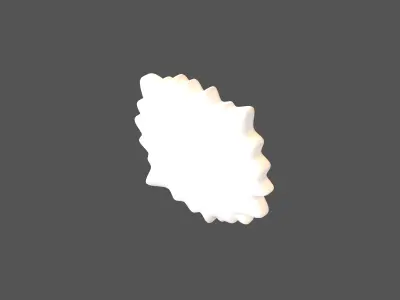 Right Anger Bubble v2 001 Low-poly 3D model