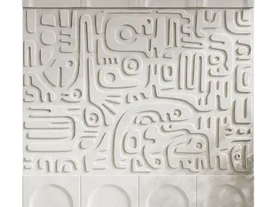 decorative wall 07 3D model