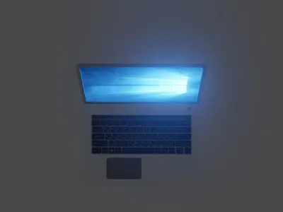 Notebook windows laptop 3D model