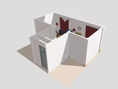 Hoarding Disorder Person House Low-poly 3D model