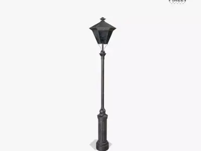 Street Lamp Low-poly 3D model