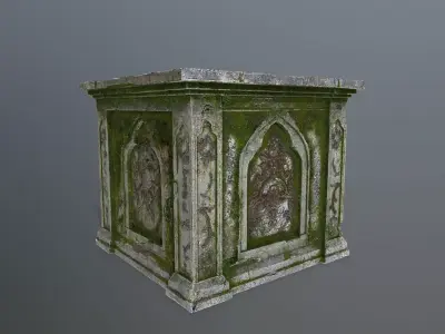 column Low-poly 3D model