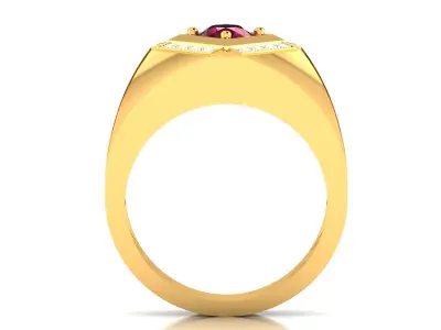 Mens  Ring  Render 3dm STL OBJ FBX Details 3D print model
