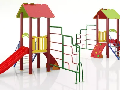 kids child playground 3d model 5 3D model
