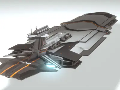 ISA Heavy Cruiser 3D model