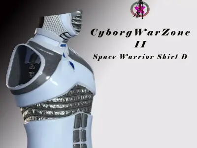 Cyborg Warzone - Space Warrior Shirt D Low-poly 3D model