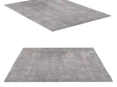 LASYA HAND-KNOTTED SILK and WOOL RUG G 3D model