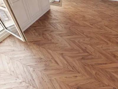 Herringbone parquet 36 WITHOUT PLUGINS 3D model