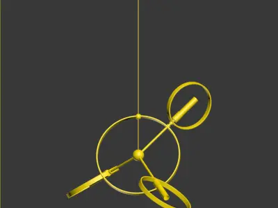 Celesse Pendant Hubbardtonforge 3D model