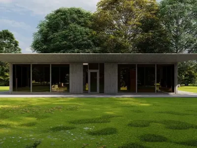 Casa Scene-villa-modern house 3D model