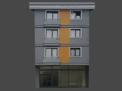 Architectural Building-10 Low-poly 3D model