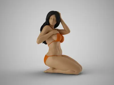Plain Girl 7 3D print model
