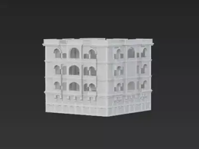 Empty Hollow Structure Building Set 3D print model