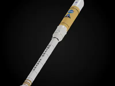 Ares I rocket 3D model