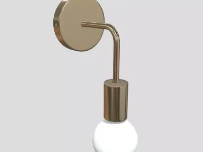 Wall Lamp 2 Low-poly 3D model purchase