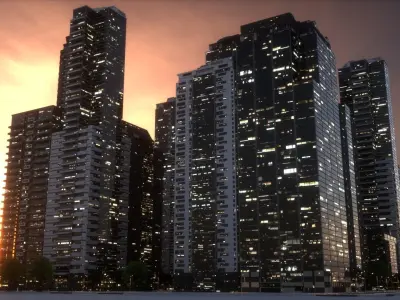 City Block Type B07 3D model