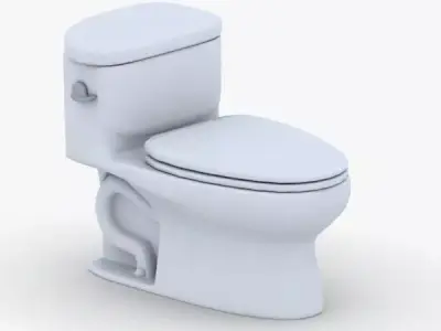 1535 - Toilet Low-poly 3D model