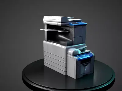 PhotoStat Machine Low-poly 3D model