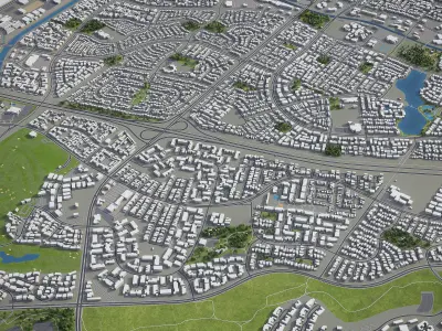 Irvine  Low-poly 3D model