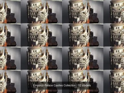 Emperor Palace Castles Collection 3D Model Pack