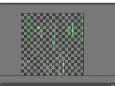 Medieval window Low-poly 3D model