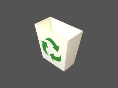 Windows 98 System Rubbish Bin Icon v1 001 Low-poly 3D model
