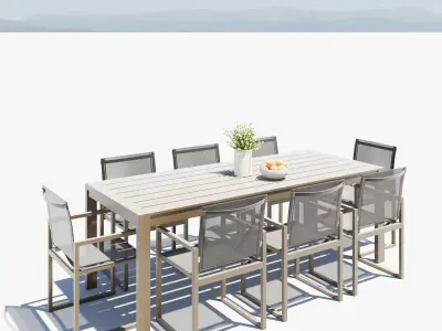 Outdoor furniture 02 3D model