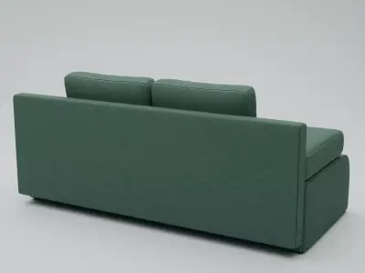 Modern Living Room Sofa Low-poly 3D model