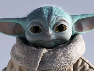  Grogu Baby Yoda Film Quality 3D model 3D model