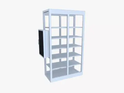 Industrial Rack Cabinet 3D model