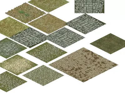 New Village - the surface 3D model