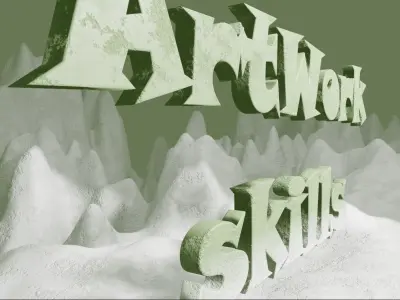 3D Text LOGO changeble title Texture