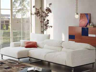 Industrial Living Interior scene 3D model