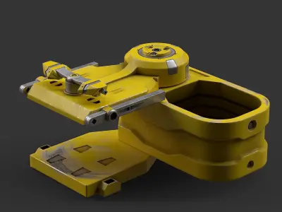 Sci-Fi Loot box  3 Low-poly 3D model